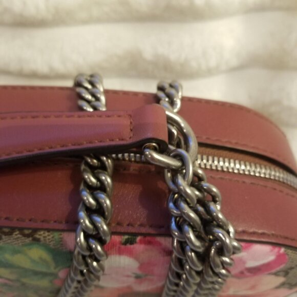 Gucci GG Blooms Supreme Canvas Shoulder Bag in Multi/dry Rose - Picture 12 of 15
